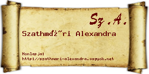 Szathmári Alexandra névjegykártya