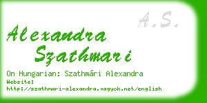alexandra szathmari business card